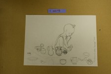 Michel OCELOT - Kirikou et les Bêtes Sauvages dessin préliminaire original 2005