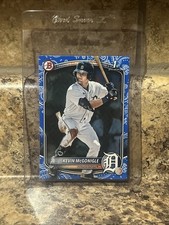 2025 Bowman Prospect Kevin McGonigle 1st Blue Bandana Paper /125 Detroit Tigers