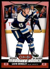 2024-25 O-PEE-CHEE MARQUEE ROOKIE RED GAVIN BRINDLEY COLUMBUS BLUE JACKETS #599