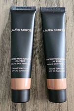 2x Laura Mercier Tinted Moisturizer Oil Free In 5W1 TAN 0.8oz Travel