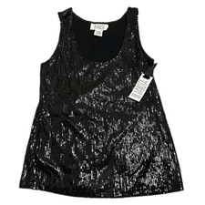 BB Dakota Black sequined top