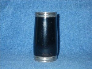 VINTAGE Bb SOPRANO CLARINET BARREL - GRENADILLA WOOD, NO CRACKS - 4mm SHORT 62mm