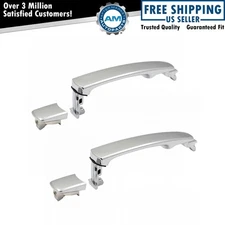 Chrome Outer Outside Exterior Door Handle Set of 4 Kit for Murano Rogue FX35