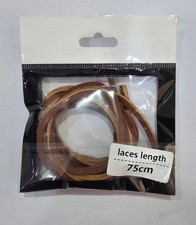 Genuine Leather Shoelaces 3mm Square  Boot Shoe Laces Pair UK