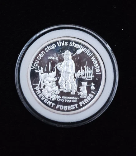 Smokey Bear 1 oz .999 Fine Silver Rounds Variety Design 1951-2