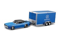 Maisto Tow & Go 1969 Dodge Charger R/T + Car Trailer 1:64 Die Cast Metal Mod