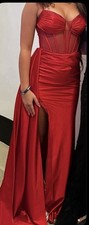 ✨ PROM READY – RED FORMAL DRESS & HEELS FOR SALE ✨