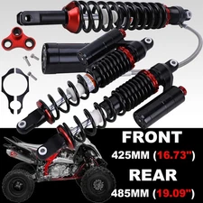 Upgraded For ATV Yamaha 660R 700 700R Front + Rear Shock Coil Overs Adjustable