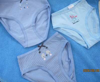 Mädchen Unterhosen 3 er Pack  blau töne gr 92 neu