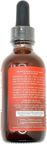 Clean Nutra Cayennepfeffer Tropfen Nahrungsergänzung flüssig Weißdornbeere Vitamin D3 K2 - Bild 9 von 10