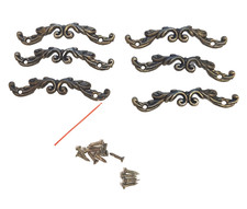 Set 6 European Style 2.75" Eyebrows Cabinet Cupboard Drawer Pull Handles 2" Hole