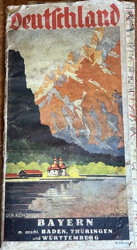 Vintage German Auto Travel Maps 1930s Germany Road Atlas Touring Maps- Complete