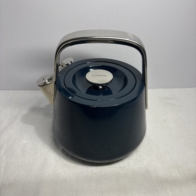 Caraway Home 64oz Whistling Tea Kettle Navy: Stainless Steel Stovetop-USED