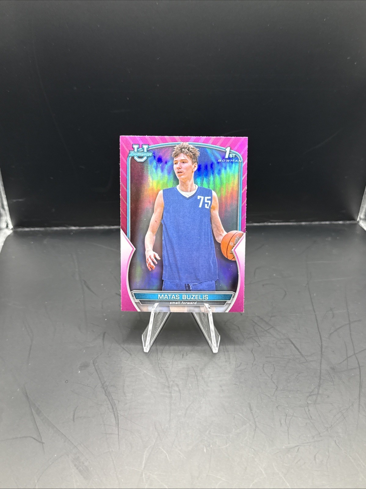 MATAS BUZELIS 2022-23 Bowman Chrome University 1st #84 Pink Refractor Rookie 💎
