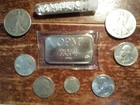 3 oz Silver ~ 1 oz OPM Bar ~1/2 oz Silver Shot ~ $2.10 Face Value 90% TOTAL 3 oz