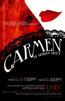 Carmen Bizet Opera Poster Vintage Theater Performance Art 24x36