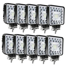 LED Off Road Lights, 4 Inch 123W LED Work Lights 10pcs 123W led work light