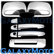 Chrome Full ABS Mirror+2 Door Handle+Tailgate Cover for 05-11 TOYOTA TACOMA