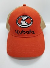 Kubota Tractor Hat Cap Strap Back Adjustable Mesh K Product One Size Orange
