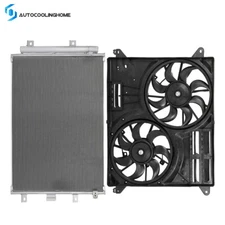 A/C Condenser & Cooling Fan Assembly Kit For 2019 2020-2021 Lincoln Nautilus