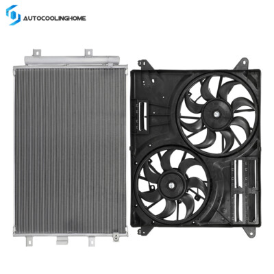 A/C Condenser & Cooling Fan Assembly Kit For 2019 2020-2021 Lincoln Nautilus