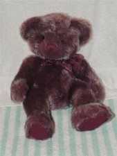 Russ Berrie Plush Purple Bear Boysenberry 7112 14" With Tag Stuffed Teddy