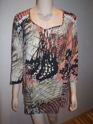NEU Bluse Longbluse Longshirt Tunika Stretch Steilmann Kleid Gr.48-50 ...