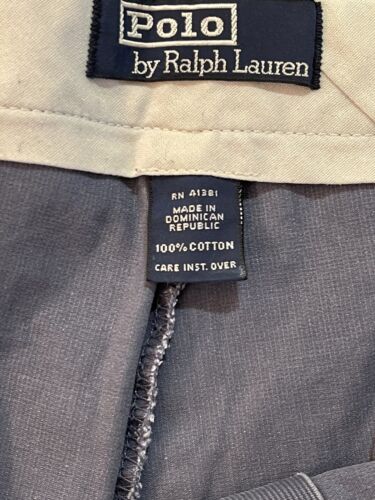 Vintage Ralph Lauren Polo Mens 90s Wide Leg Cotton Chino Pants 