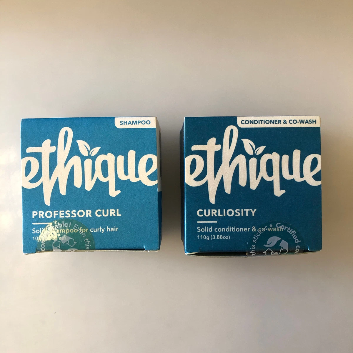 Ethique Professor Curl Solid Shampoo Curliosity Conditioner Co