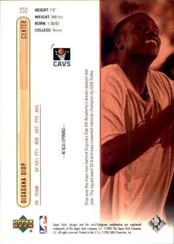 2001-02 Upper Deck 🏀 YOU PICK #2 - #437 🏀 NBA Cards SP RC Base Commons Stars - Photo 168 sur 238