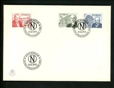 Postal History Sweden FDC #1103-1105 Nobel Prize Winners Orsberg Richards 1974