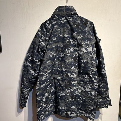 U.S. NAVY USN NWU TYPE I GORE-TEX PARKA MEDIUM LONG BLUEBERRY