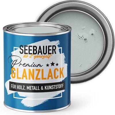 SEEBAUER diy Glanzlack für Innen & Außen - Hybridlack für Holz Metall Kunststoff