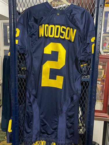 CHARLES WOODSON Authentic Michigan Football Game cut Jerseys
