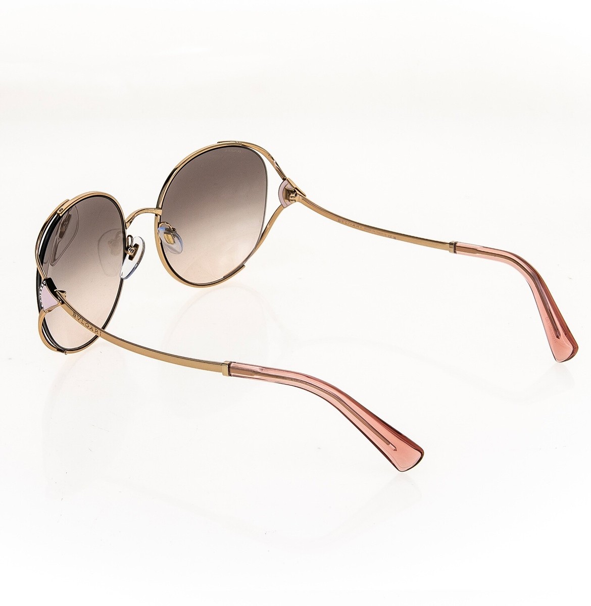 BVLGARI DIVA DREAM FAN BV6181B Rose Gold Pink Metal Fan Oversized