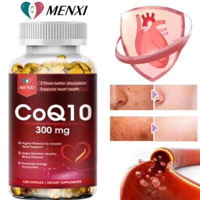 Coenzyme Q-10 300mg Antioxidant, Heart Health Support, Increase Energy & Stamina