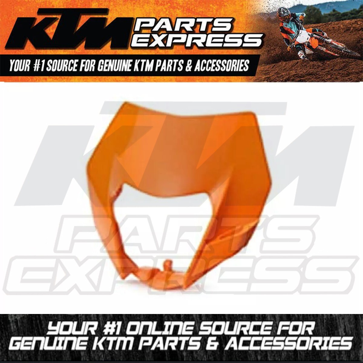 OEM KTM Headlight Mask Orange 2014-16 EXC 6 Day EXCF XCW XCFW
