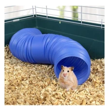 Pet Champion Plastic Tunnel expands 2.5' New package small animals blue color !