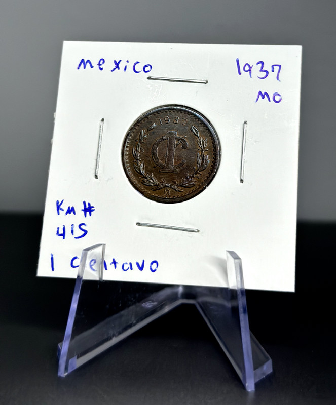 Mexico Coin - 1937 Mo Mexico 1 Centavo Coin - KM#415