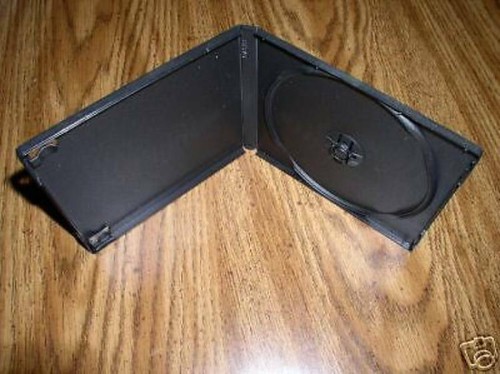 200 12MM SINGLE POLY CD/DVD CASE, BLACK W/SLEEVE - PSC11 - Picture 1 of 1
