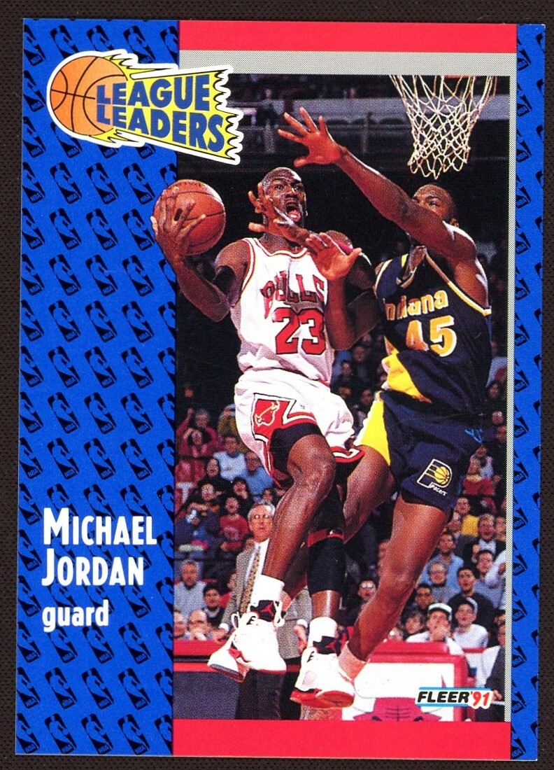 1991 Fleer MICHAEL JORDAN CARD #220 (NM or Better) - FREE SHIPPING