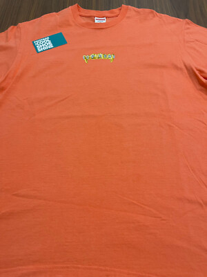 2019 SS19 SUPREME FRONTS DIAMOND GRILLS TEE SHIRT NEON ORANGE GOLD