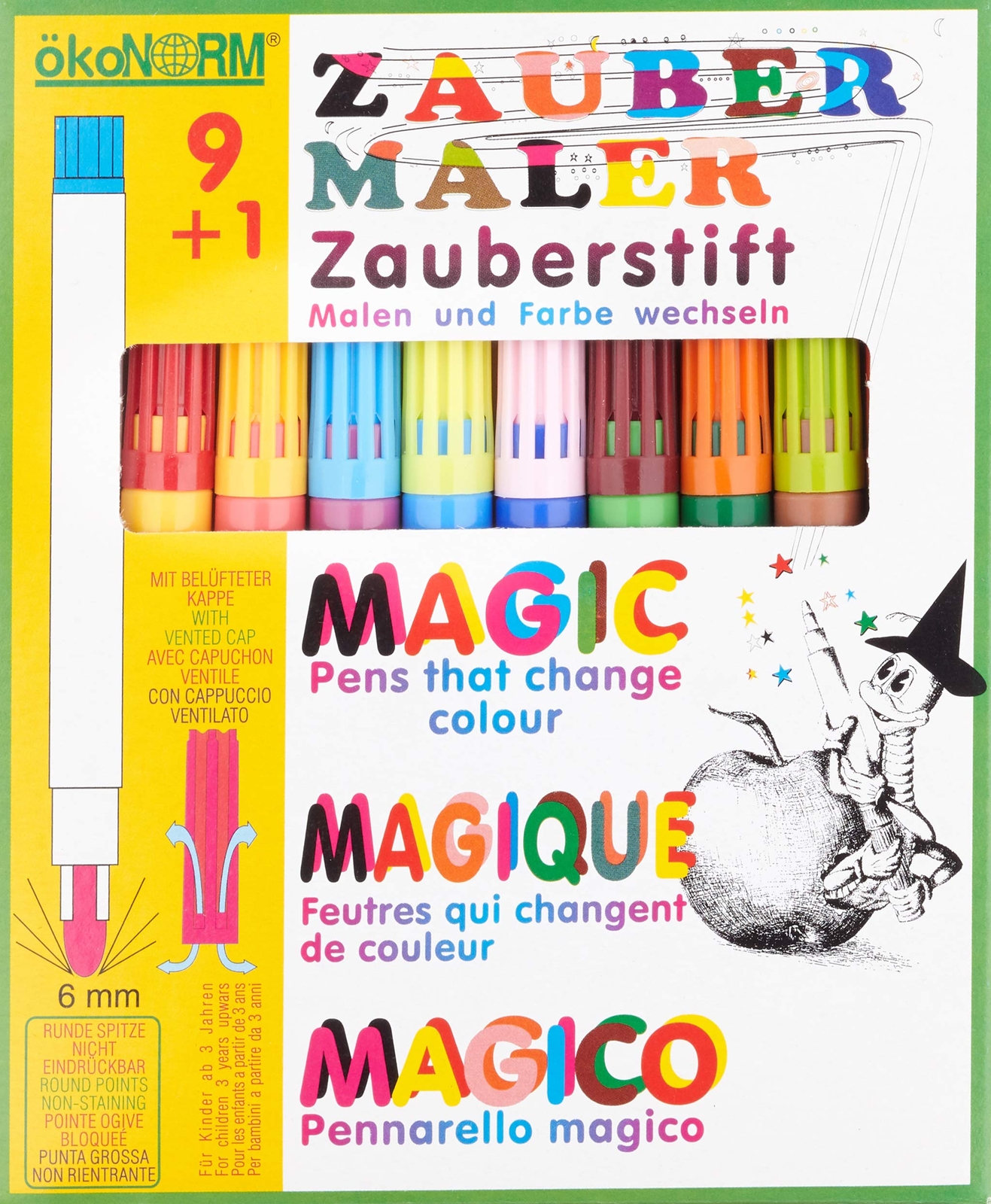 Ökonorm 72001 (Oekonorm) Magic Set, 9 1 Colour Changing Marker, Varied, One Size