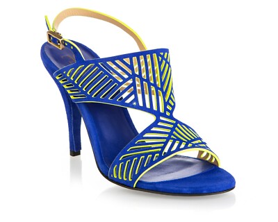 Authentic Fabi  Leather Italian Designer Shoes Blue
