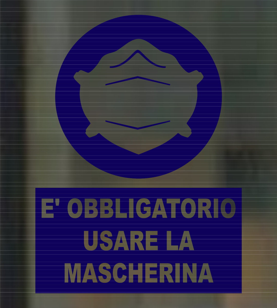Cartello Con Simbolo E Testo | M016| Mascherina Obbligatoria - Foto 8