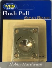 Brass Flush Ring Drawer/Door  Pull