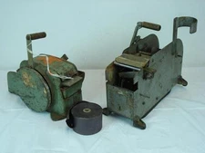 2 VINTAGE GUMMED TAPE DISPENSERS DISPENSER BETTER PACKAGES TAPESHOOTER - AS IS