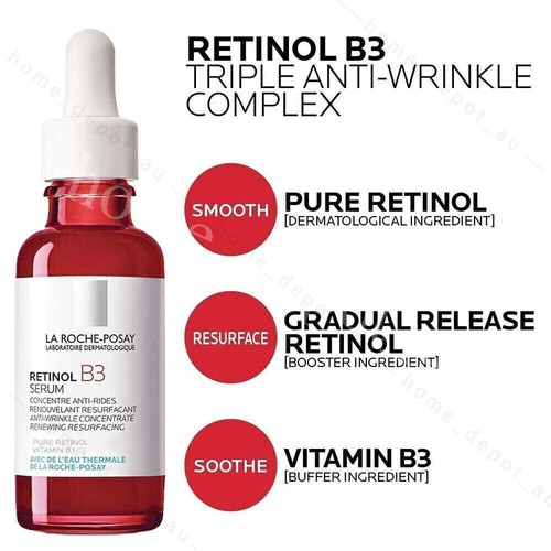 La Roche Posay Retinol B3 Serum Hyalu B5 Anti-Wrinkle Concentrate Repairing 30ML - Picture 11 of 22