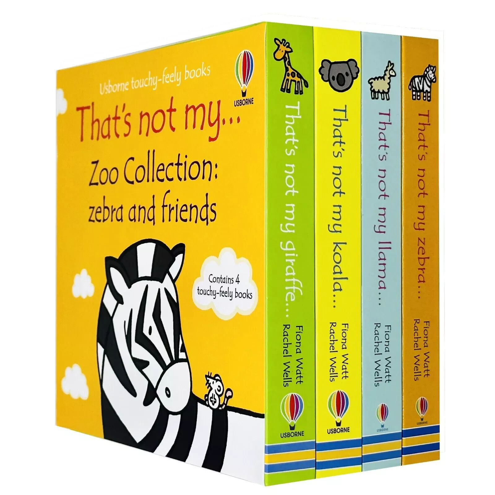 Usborne Touchy-Feely Thats not My Zoo Collection : Zebra and Friends 4 Books Set