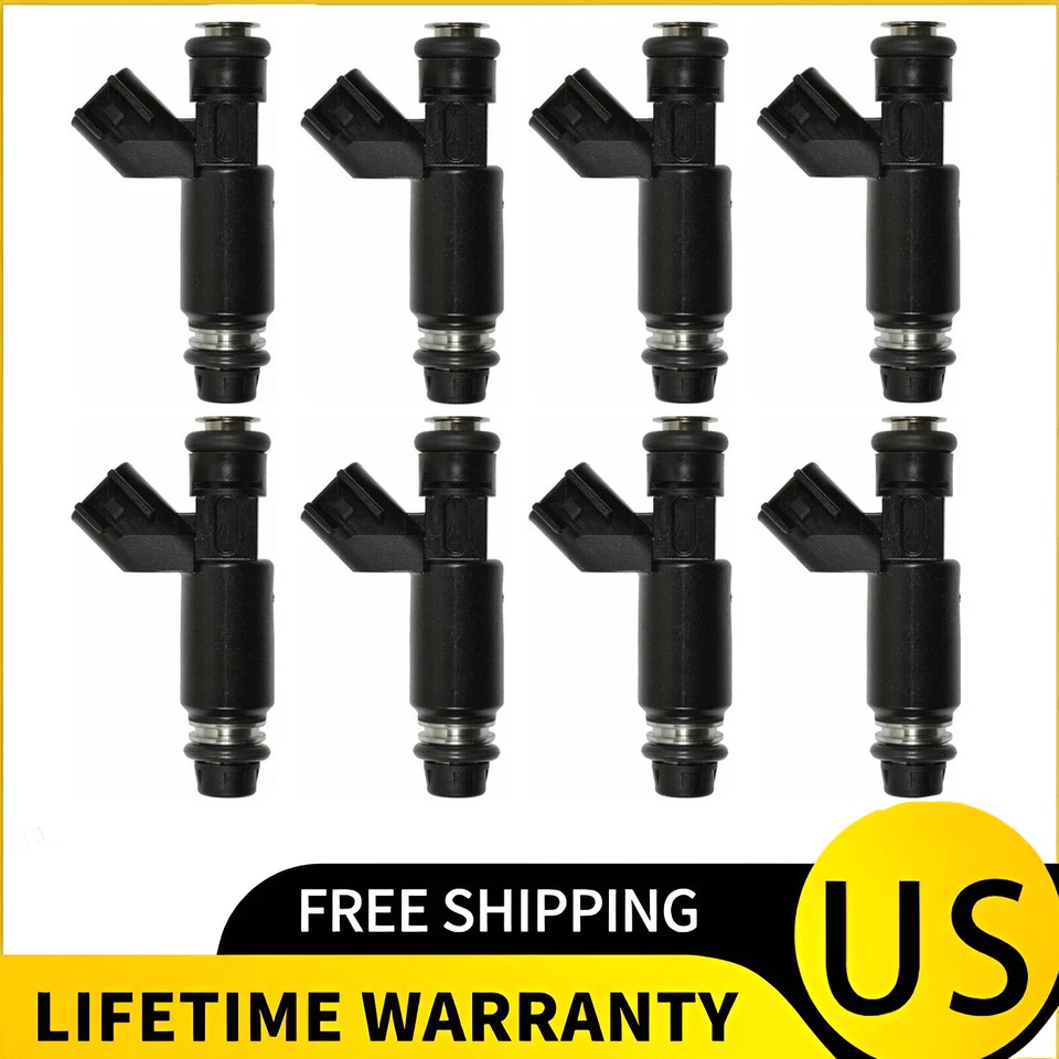 Juego de 8 inyectores de combustible 12580426 para GMC Yukon Sierra 1500 2002-2006 5,3 L V8 Foto 2 de 4